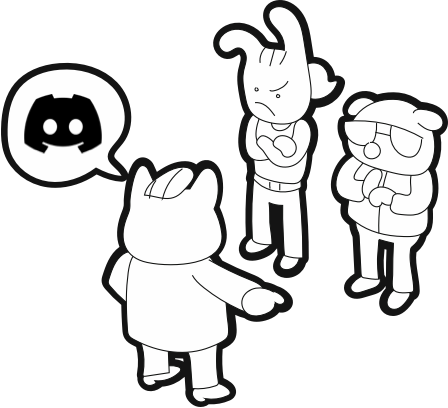 Eine Person schubst eine andere Person aus einer SPielkarte heraus.