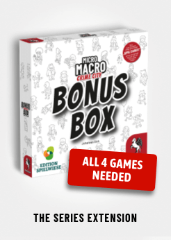 MicroMacro: Bonus Box kachel. Die Erweiterung der Reihe. Alle vier Teile benötigt.